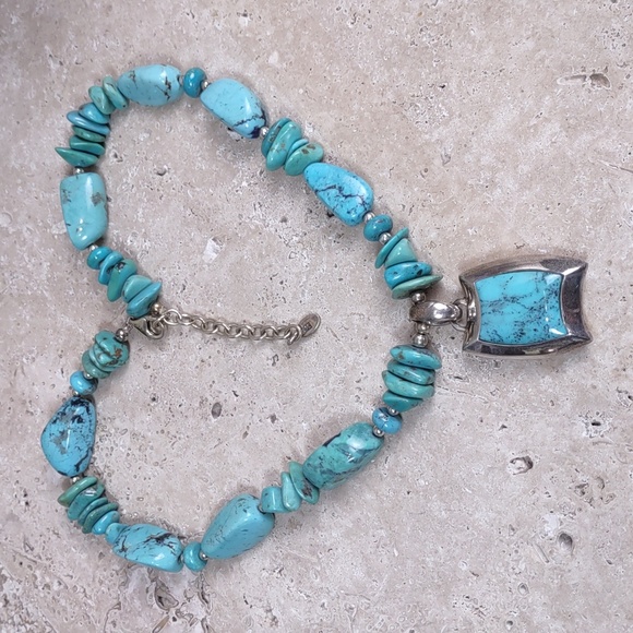 Barse Turquoise/Sterling Silver Necklace - Picture 6 of 11